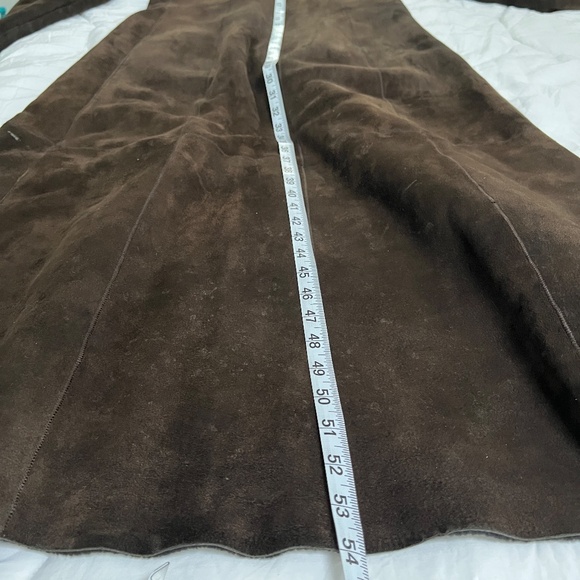 Bisang Dark Brown/Charcoal Shearling Full-length Women’s Coat - Size 6 - Picture 15 of 16